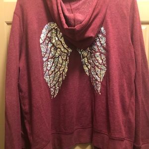 Victoria’s Secret angel hoodie maroon size Large